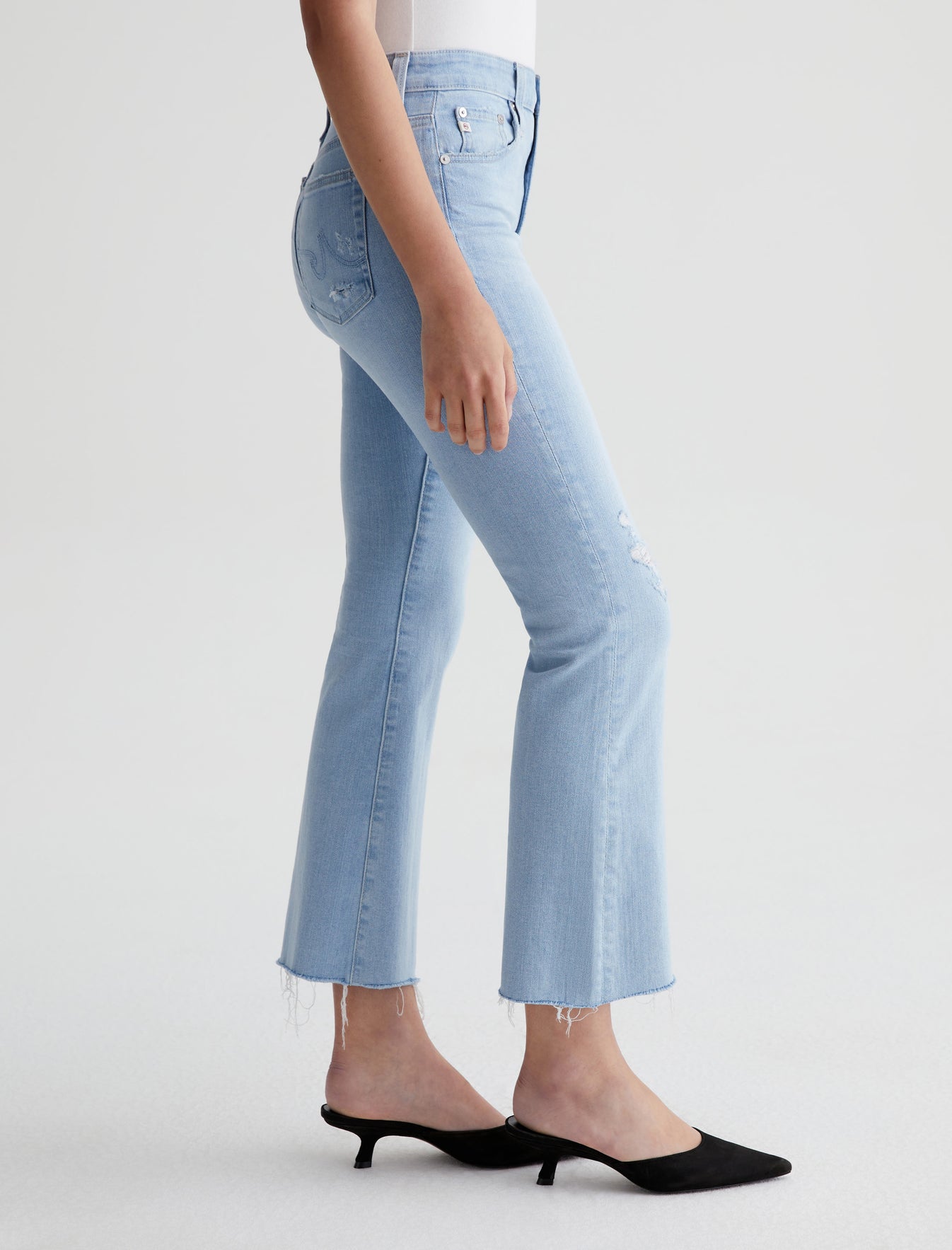 Farrah Boot Crop|AG-ed High-Rise Bootcut Denim